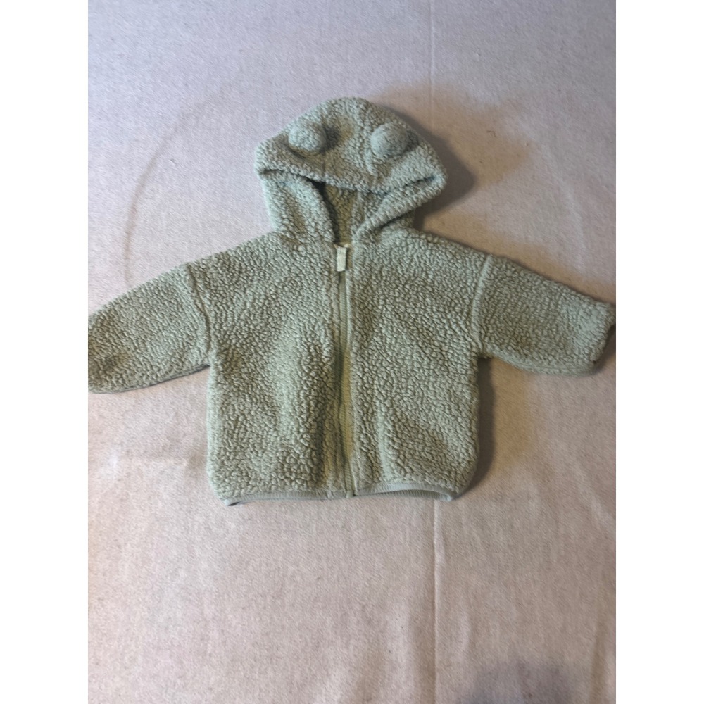 Next Borg Fleece Hoodie Kids 12-18M Sage Green 3D Bear Ears‎ D53-827-285